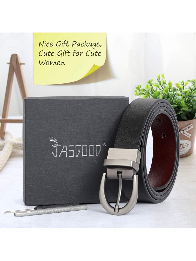 1334 Women Leather Reversible Belt, Ladies Belt For Jeans With Rotated Women Leather Reversible Belt, Ladies Belt for Jeans with  main image 4