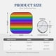 thumbnail image 3 of Balery Colorful Glitter Rainbow Parasol para parabrisas de coche de 2 piezas | Parasol plegable para parabrisas delantero de coche para la mayoría de sedanes-Small, 3 of 6