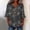 A04 Black, variant on JOANKDMI Women's Creepy Monster and Cobweb Theme T Shirts Casual V Neck Button Up Top for Trick-or-Treat Party Spooky Festival Clothing Fun Autumn Holiday Themed Wardrobe