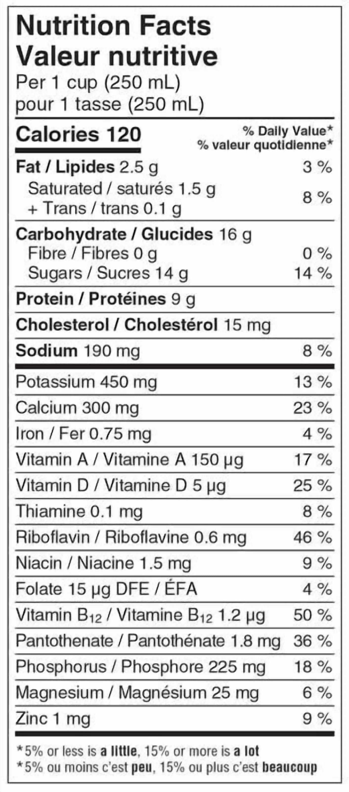Natrel Sans Lactose au chocolat 1% 2 l