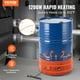 thumbnail image 2 of Calentador de tambor VEVOR Metal, 1200 W, barril de 55 galones, ajustable, 2 of 9