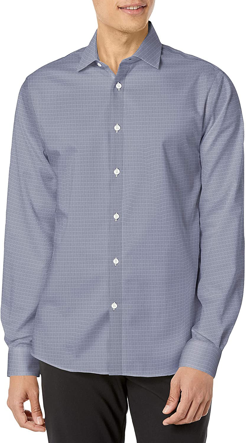 Blue Tommy Hilfiger Slim Fit Heritage Oxford Dress Shirt 14.5 Neck 32/33 Sleeve