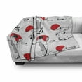 thumbnail image 3 of East Soft Flannel Fleece Throw Blanket, Japanese Geisha Girl with Traditional Style Kimono Folk Culture Illustration, Cozy Plush for Indoor and Outdoor Use, 50" x 70", Black Red, by Ambesonne, 3 of 6