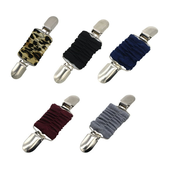 NeveLance 5PCS Fit Dress Cinch Clips Set, Scarf Clip, Retro Cardigan Collar Clips, Shirt Clip, Dresss Clips Back Cinch