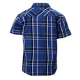 thumbnail image 2 of Gioberti Boys Casual Western Plaid Pearl Snap-on Buttons Short Sleeve Shirt, 2 of 3
