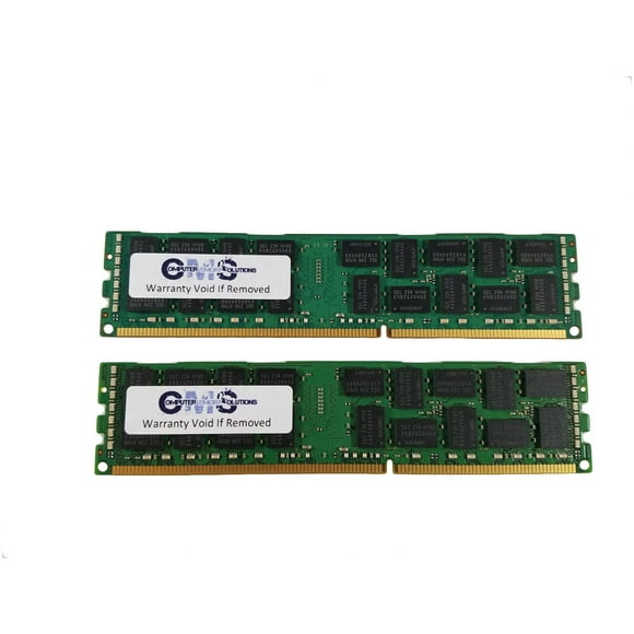 CMS 16GB (2X8GB) DDR3 10600 1333MHZ ECC Registered Quad Rank DIMM Memory Ram Upgrade Compatible with Dell Poweredge T310 EccR Quad for Server Only - C139