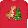 thumbnail image 4 of Inktastic Tyrannosaurus Rex Decorating Christmas Tree Boys or Girls Long Sleeve Toddler T-Shirt, 4 of 5