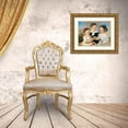 thumbnail image 3 of Johann Nepomuk Mayer 24x20 Gold Ornate Framed and Double Matted Museum Art Print Titled - Three Siblings, 3 of 4