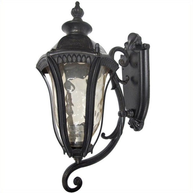 Yosemite Home Decor Straford 1 Light Exterior Lighting in Oil Weathered Bronze
