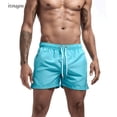 thumbnail image 3 of Swim Trunks Swim Shorts for Men Quick Dry Board Shorts Bathing Suit Breathable Drawstring With Pockets for Surfing Beach Summer, 3 of 6