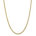 thumbnail image 1 of 14k Yellow Gold 4mm Rope Chain Necklace Pendant Charm, 1 of 7