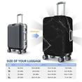 thumbnail image 6 of Disketp Black Marble Texture Abstract Elastic Travel Luggage Cover Travel Suitcase Protective Cover For Trunk Case Apply To 18''-32'' Suitcase Cover (Luggage not included)-X-Large, 6 of 9