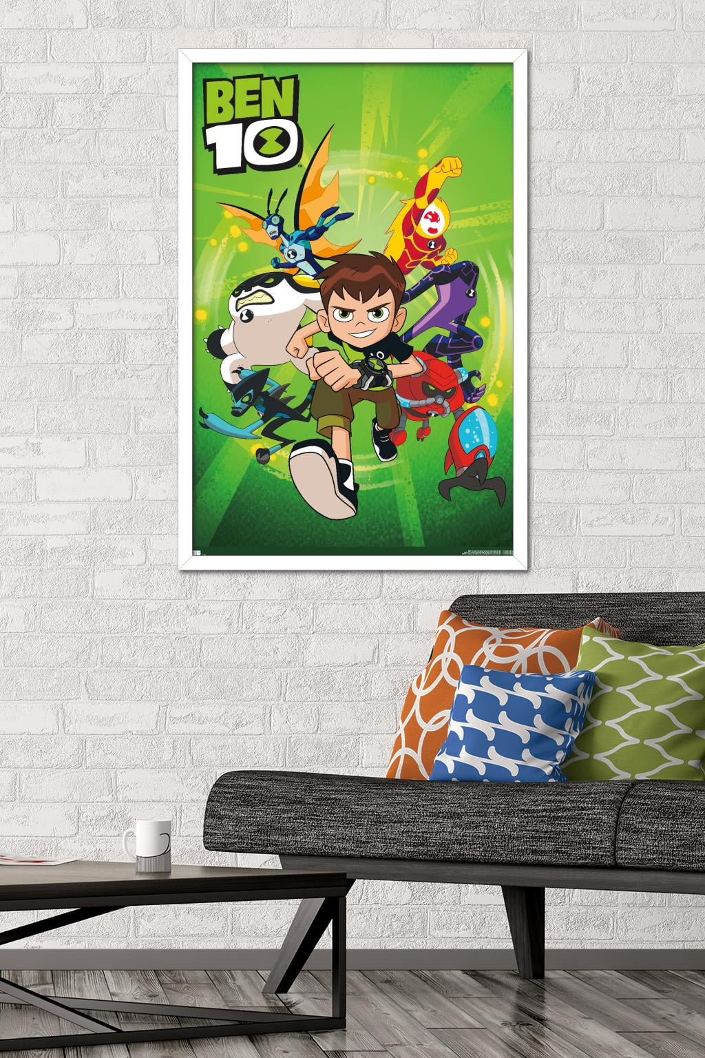 Ben 10 - Group Wall Poster, 22.375" x 34", Framed