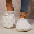 thumbnail image 2 of Oyedens Fuzzy Slippers for Women Indoor Outdoor Fashion Fluffy House Slippers Memory Foam Slip on Shoes, 2 of 6