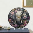 thumbnail image 5 of WOBOGO Majestic Elephant Acrylic Wall Clock Battery Operated 11.9in Silent No Tick Bedroom Living Room Office Classroom Decoration, 5 of 10