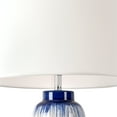 thumbnail image 3 of Pasargad Home Garcia Metal & Ceramic Table Lamp Lights, White & Blue, 3 of 6