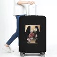 thumbnail image 1 of Travel Bag Protector Cover 26 English Letter Printed Accessory Bag Elastic Travel Bag Cover Applicable To 18-28 Inch Suitcase 8gold T M, 1 of 6