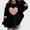 Black, variant on Girls Kids Red Sequin Heart Sweatshirt - Soft Oversized Stretch Long Sleeve Glitter Top, Valentine’s Day Casual Wear for Kids Teen,Size 1-2T