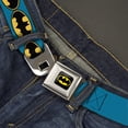 thumbnail image 2 of DC Comics Belt, Seatbelt Buckle Belt, Bat Signal Blue Black Yellow, 34 to 52 Inches, 2 of 9
