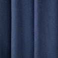 thumbnail image 4 of Quality Home Linen Blend Blackout Curtains - Antique Bronze Grommets - 52" W x 84" L - Indigo (Single Panel), 4 of 4
