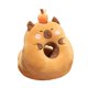 thumbnail image 3 of Almohada para la siesta, muñeco de peluche de carpincho, ligero, práctico, portátil, suave, para el aula. Ojos entrecerrados, 3 of 9