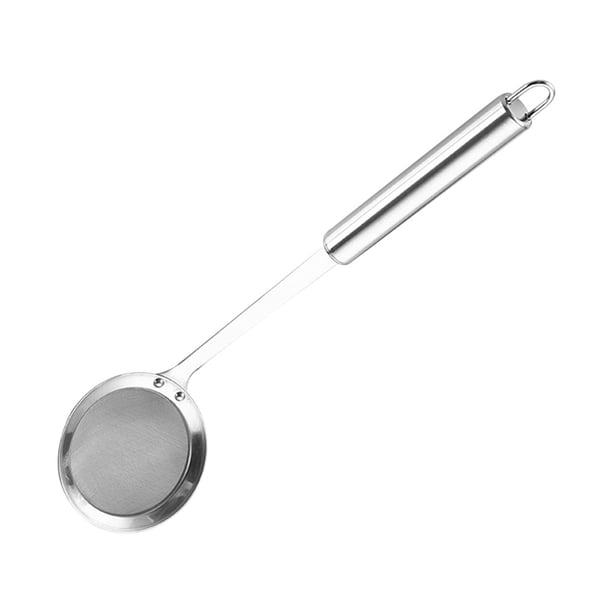 Toystoory Cuchara de filtro de acero inoxidable a prueba de herrumbre, colador de tamiz de harina, colador de malla, colador de té, colador de aceite de Cocina y Comedor 8cm Toystoory HA000749-01