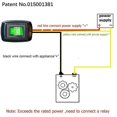 thumbnail image 2 of Stick-on type toggle switch with terminal block, ON/OFF DC12V/10A, 24V/5A, DIY toggle switch, 2 of 4