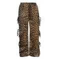 thumbnail image 4 of yunLCZ Womens Dress Pants Women's Jogging Bottoms With Bow And Wide Leg Elastic Waistband Sweat Baggy Trousers With Pocket Country Trousers For Women, 4 of 4