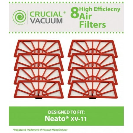 8 Neato XV-11 Air Filters, Part # 945-0004, 945-0023