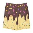 thumbnail image 4 of Toddler Girl Clothes under $5 Elastic Waistband Pocket Ice Cream Cake Print Summer Casual Pants Loose Sports Shorts 5-14Y Brown 11-12 Years, 4 of 4