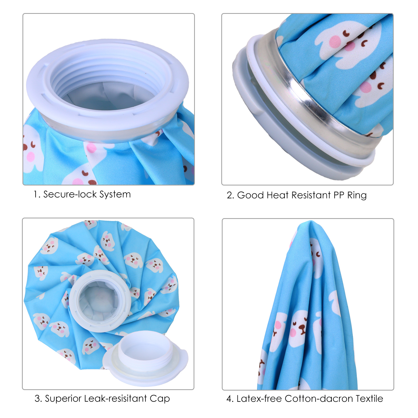Ueasy Ice Packs for Injuries Reusable Cold Pack for Cold Compress Refillable Ice Bags for Kids Teenagers Adults Swelling Bruises Wisdom Teeth Breastfeeding Headaches