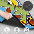 Noikeo Dinosaur Riding a Motorcycle for 4Piece Floor Mats, Custom Fit