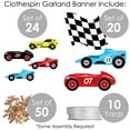 thumbnail image 5 of Big Dot of Happiness Let's Go Racing - Racecar - Race Car Birthday Party or Baby Shower DIY Decorations - Clothespin Garland Banner - 44 Pieces, 5 of 7