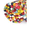 thumbnail image 6 of Unique Loom Felt Ball Collection Area Rug - Cloud (8' x 10' Rectangle Multi/Blue), 6 of 11
