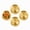 Gold, variant on Stcellnmex 4 Pieces 8 Inch Stainless Steel Pizza Pans Round Bakeware Trays for Oven Kitchen Baking Silver