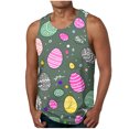 thumbnail image 2 of Camiseta sin mangas de cuello redondo para hombre, ropa de ocio, fitness, para el hogar, pijama, camiseta con estampado a color, blusa deportiva de poliéster para hombre, 2 of 5