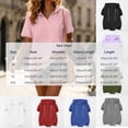 thumbnail image 4 of Short Sleeve Hoodies for Women Casual Solid Color V-Neck Pullover Loose Fit Comfy Sweatshirt Fashion Trendy Daily Wear Blue L, 4 of 8