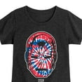 thumbnail image 3 of Marvel Iron Man - Flag Fill Oversized - Toddler And Youth Girls Fitted Short Sleeve Graphic T-Shirt, 3 of 5