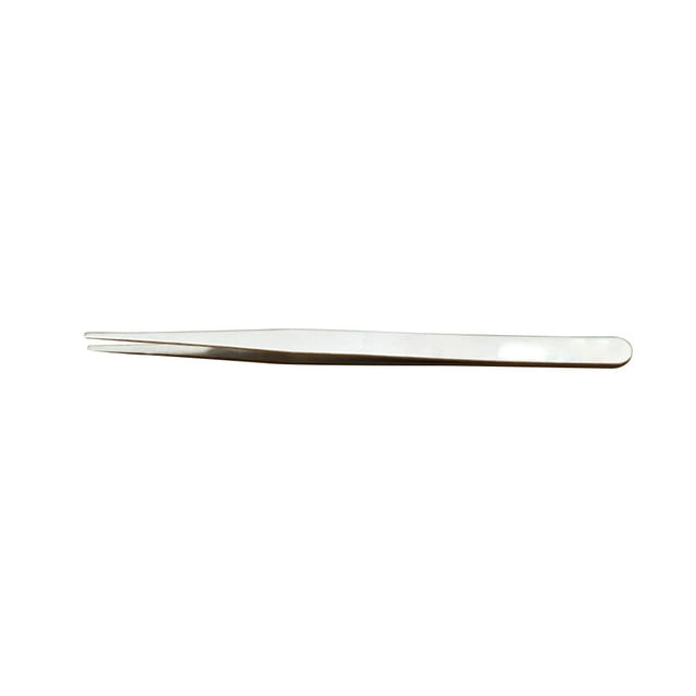 Seitruly Pinzas para pestañas de acero inoxidable, punta recta antiestática, pinza para cejas, suministros para pestañas multiusos, Type7 NO7