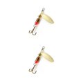 thumbnail image 4 of Wosthever Señuelo duro para río al aire libre, anzuelo triple con púas, aparejos de pesca portátiles con lentejuelas, piezas de repuesto, Oro Tipo 1 2Conjunto, 4 of 6