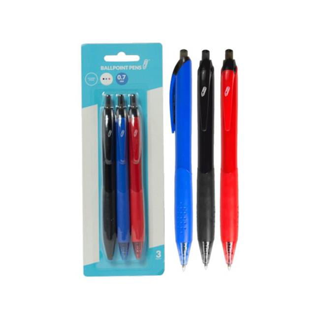 Blue and Red  Precise Writing 3 Pack PaperMate Retractable Ballpoint Pens Black 
