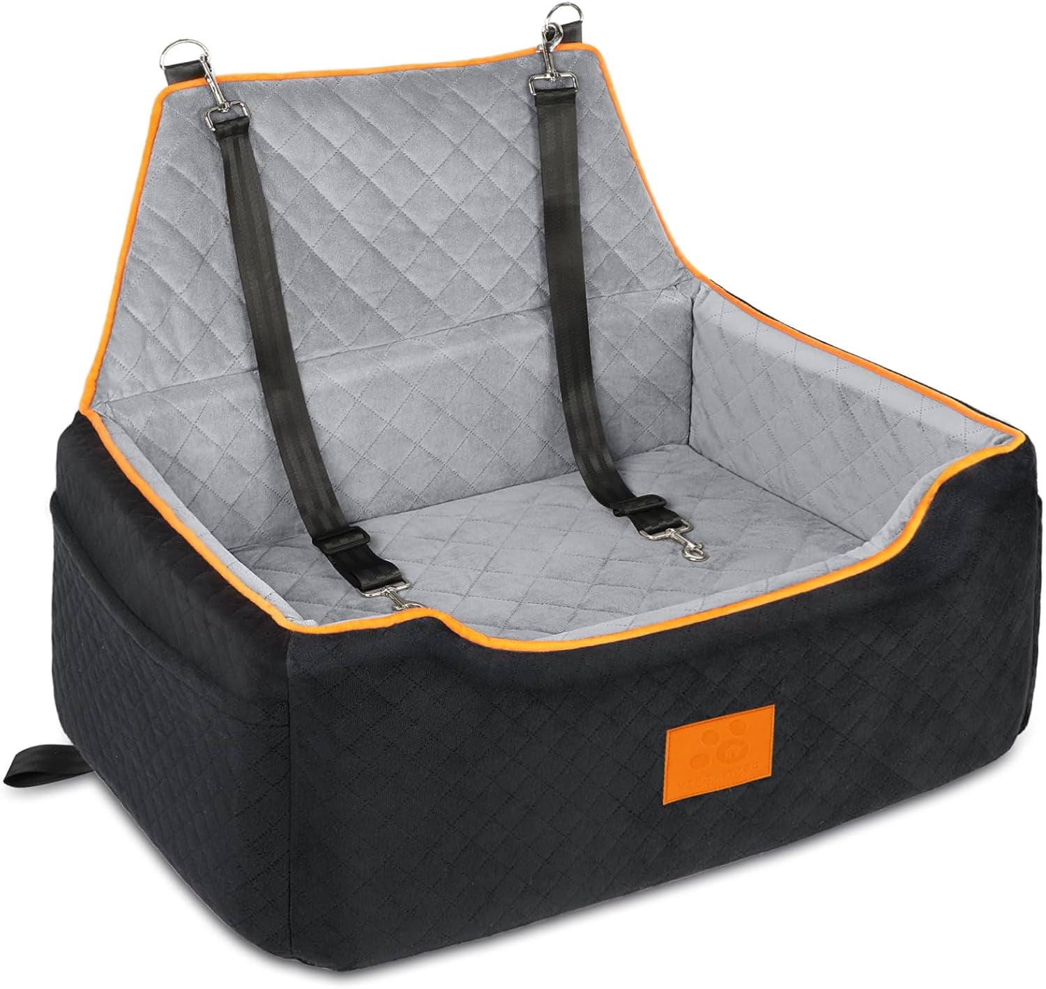 NEEZUKAR Dog Car Seat For Large Medium Dogs,Washable Pet Carseat Under 55 Lbs Or 2 Small Dogs