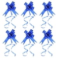 thumbnail image 1 of Unique Bargains 2.8inch Pull Bows Present Wrapping String Bows Ribbon Gold Thread Style Dark Blue 40 Pack, 1 of 6