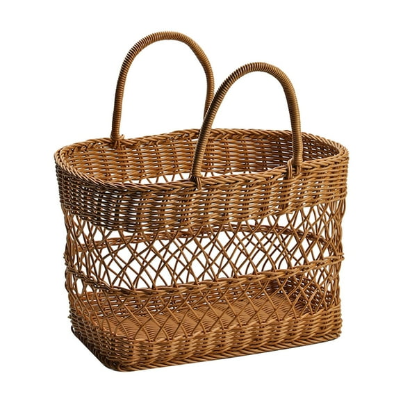 Handmade Storage Baskets Picnic Basket Flower Basket for Gardening Market Basket