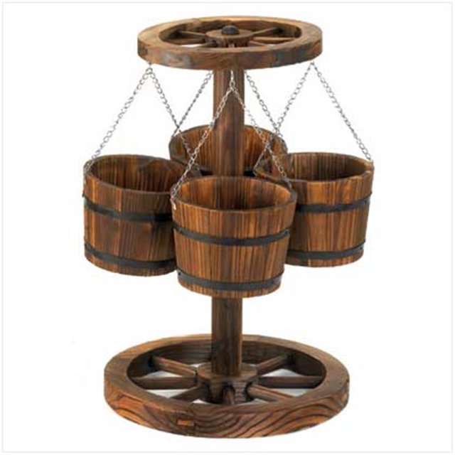 C. Alan 12691 Jardinière à Roues de Chariot