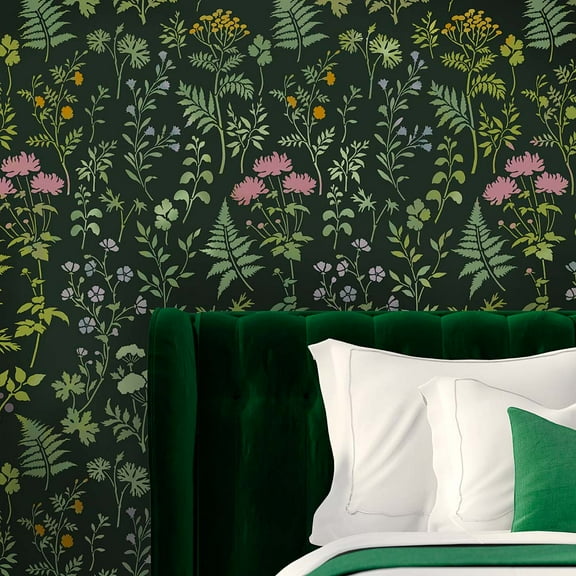 Woodland Botanicals Wall Stencil