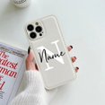 thumbnail image 3 of Custom Name Case For iPhone X XR XS 15 11 13 12 Mini 14 Pro 11Pro 14Pro Max 7 8 Plus ProMax 8Plus Text Leather Color Back Cover, 3 of 5