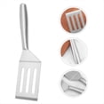 thumbnail image 4 of Espátula de Acero Inoxidable Espátula Espátula Grande para Pescado Parrilla Turner para Barbacoa Plancha Raspador Espátula para Carne Panqueque B, 4 of 6