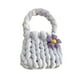 thumbnail image 1 of Bolsa de crochet de mujeres Bolsa acolchada Accesorio Femenino Accesorio Multipropósito de tejido de tejido Bolso de punto para la fiesta de viaje de violeta ligera, 1 of 8