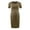 02-Army Green, variant on Women's Short Sleeve Maternity Dress Stretch Ruched Pregnancy Clothes Soft Bodycon Dresses for Baby Shower Daily